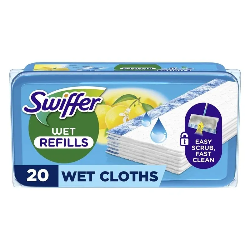 Swiffer Sweeper Mitrās Salvetes, 20 gab