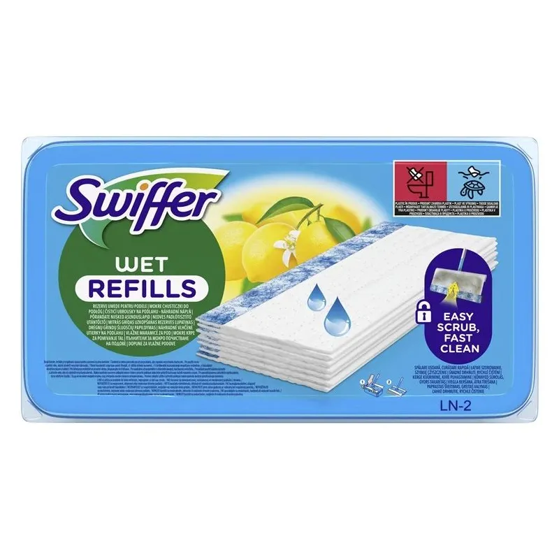 Swiffer Sweeper Mitrās Salvetes, 20 gab