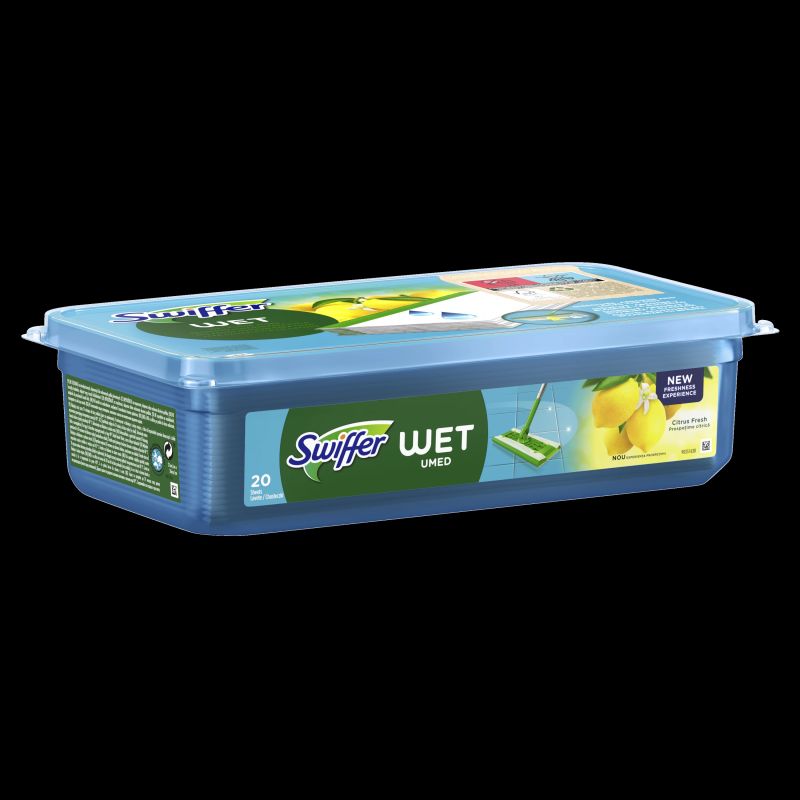 Swiffer Sweeper Mitrās Salvetes. 20 gab