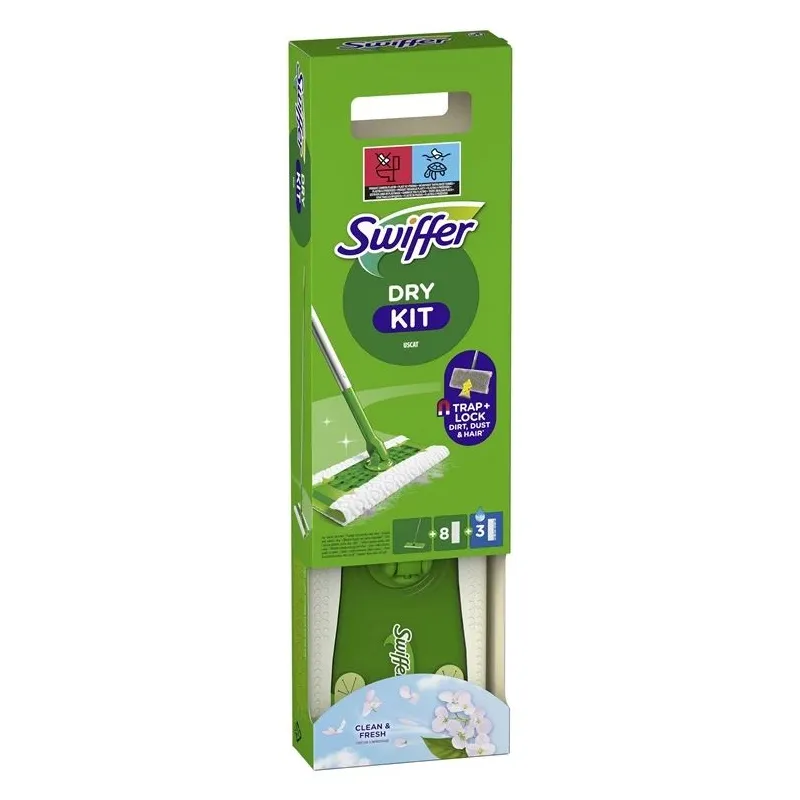 Swiffer Sweeper Starter Kit XXL, 11 Grīdas Lupatas ,Sausas 8 gab + Mitras 3 gab,