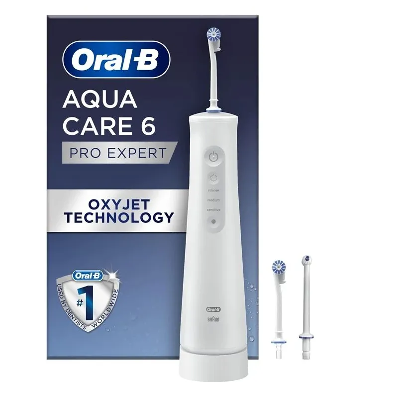 Tarpdančių irigatorius Oral-B AquaCare 6 PRO EXPERT, balta sp.