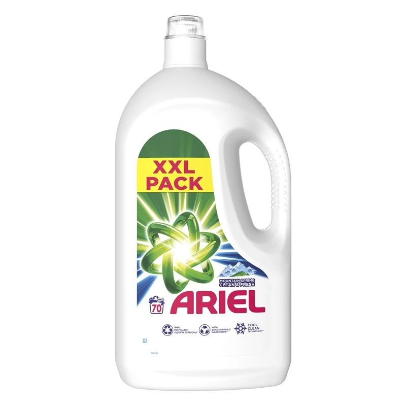 Šķidrs mazgāšanas līdzeklis Ariel mountain 70washes. 3.5 l