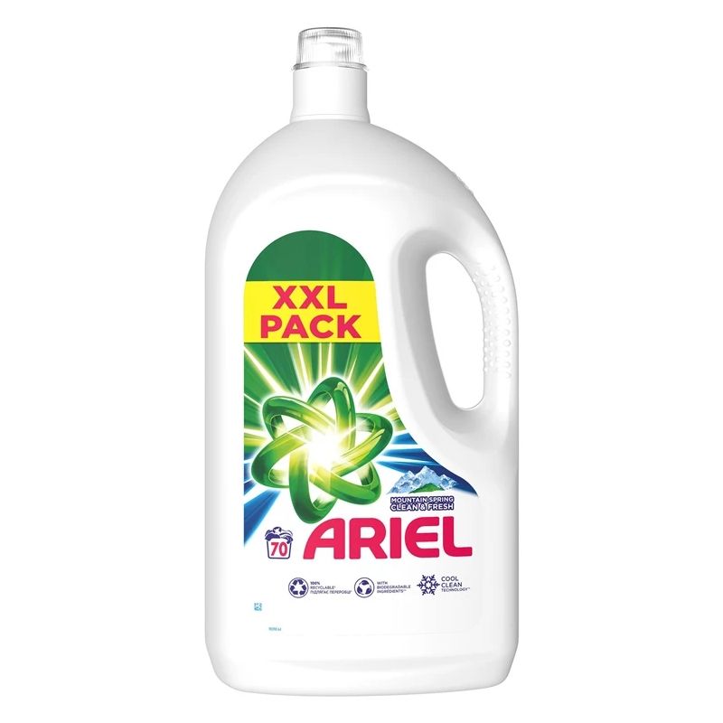 Šķidrs mazgāšanas līdzeklis Ariel mountain 70washes. 3.5 l