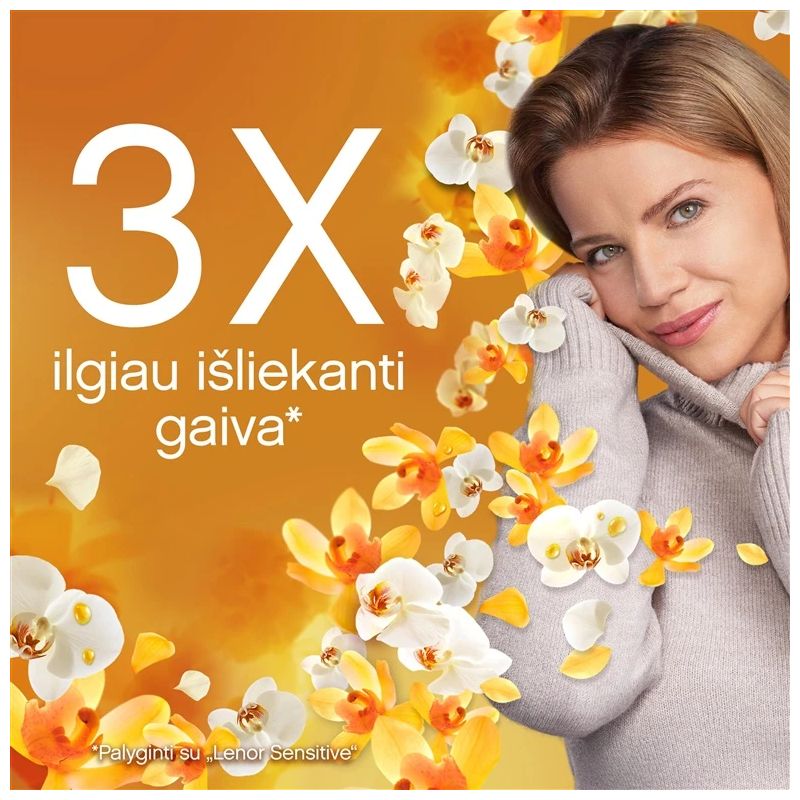 Veļas mīkstinātājs Lenor orchid & amber. šķidrums. 1.2 l