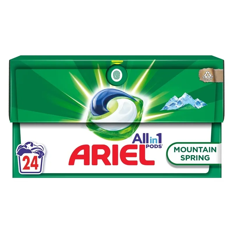 Kaps.veļ.mazg.ariel mountain spring 24gb