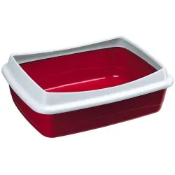 Raamiga kassitualett Ferplast 72041099, must v.-sinine v.-hall v., avatud, 47 cm x 36 cm x 15.5 cm