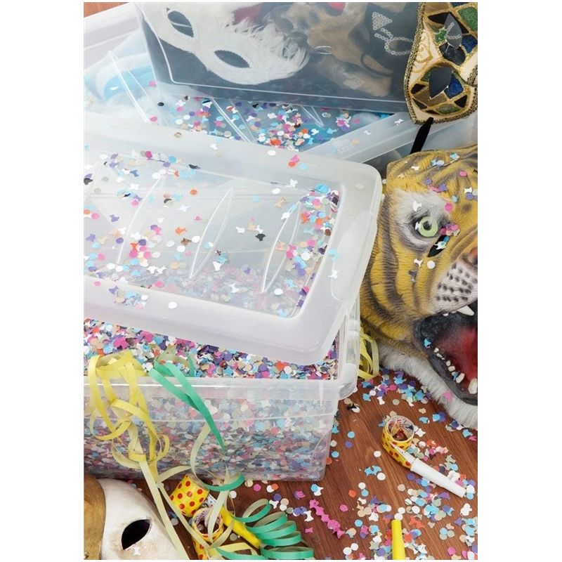 Mantu kaste KIS. 16 l. caurspīdīga. 38.5×25.5×23.5 cm