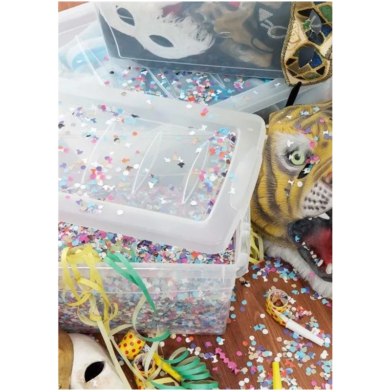 Uzglabāšanas kaste ar vāku, paredzēts uzglabāšanai Kis 8609000 0202, 16 l, caurspīdīga krās., 38.5 x 25.5 x 23.5 cm