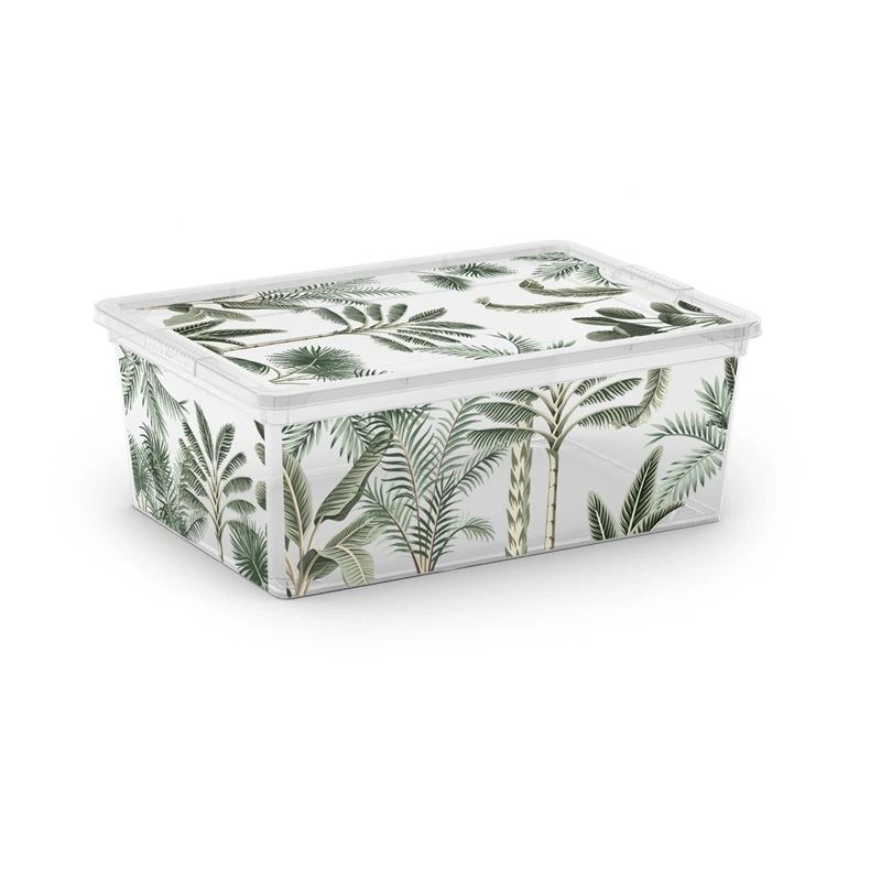 Lietu kaste KIS. 11 l. caurspīdīga. zaļa. 37×26×14 cm