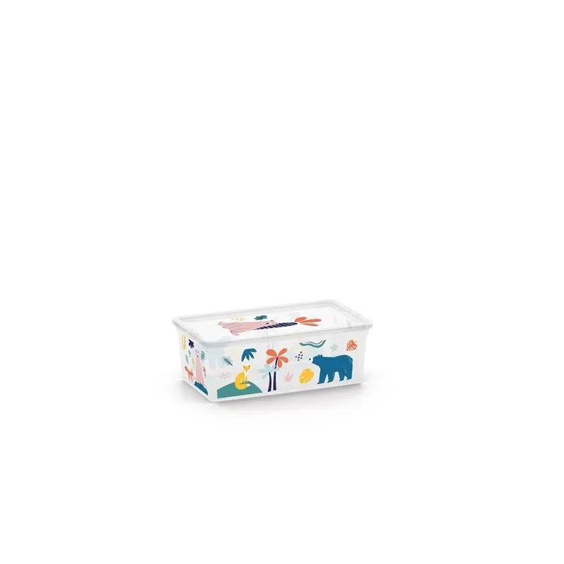 Daiktadėžė su dangčiu Kis C Box Style, 5 l, įvairių spalvų, 33.5 x 19 x 12 cm
