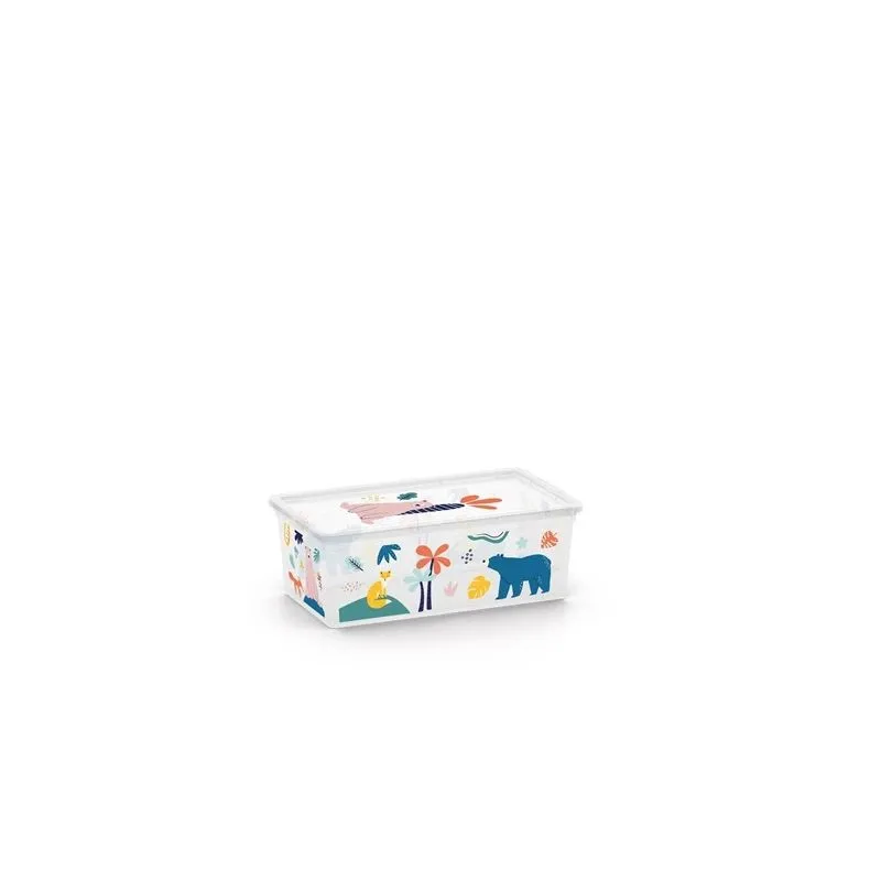 Daiktadėžė su dangčiu Kis C Box Style, 5 l, įvairių spalvų, 33.5 x 19 x 12 cm