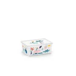 Kaanega hoiukarp Kis C Box Style, 11 l, mitmevärviline, 37 x 26 x 14 cm