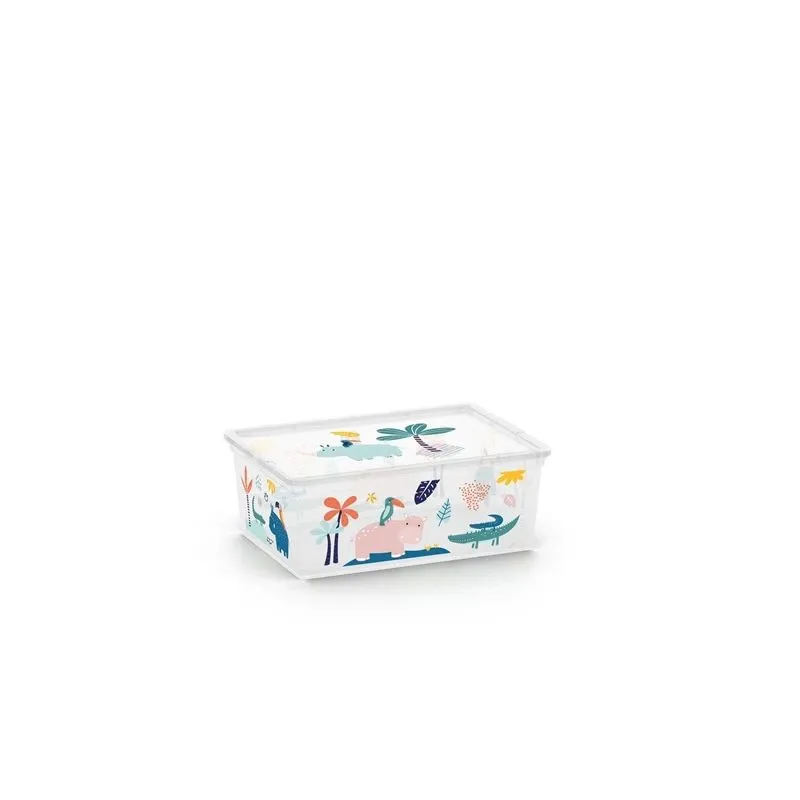 Daiktadėžė su dangčiu Kis C Box Style, 11 l, įvairių spalvų, 37 x 26 x 14 cm