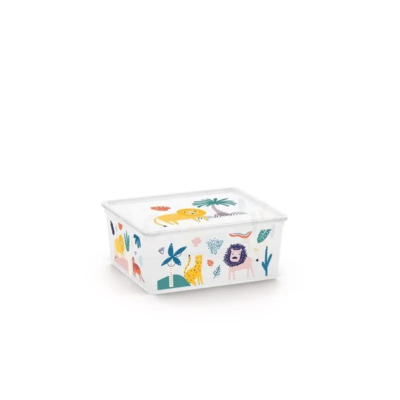 Uzglabāšanas kaste ar vāku Kis C Box Style, 18 l, daudzkrāsaina, 39.5 x 34 x 17 cm