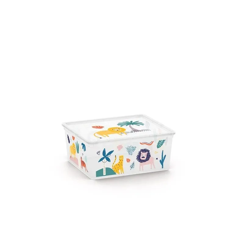 Uzglabāšanas kaste ar vāku Kis C Box Style, 18 l, daudzkrāsaina, 39.5 x 34 x 17 cm