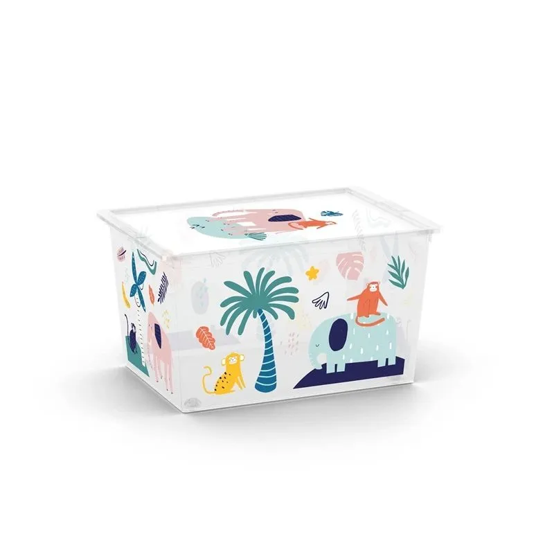 Uzglabāšanas kaste ar vāku Kis C Box Style, 50 l, daudzkrāsaina, 55 x 38.5 x 30.5 cm