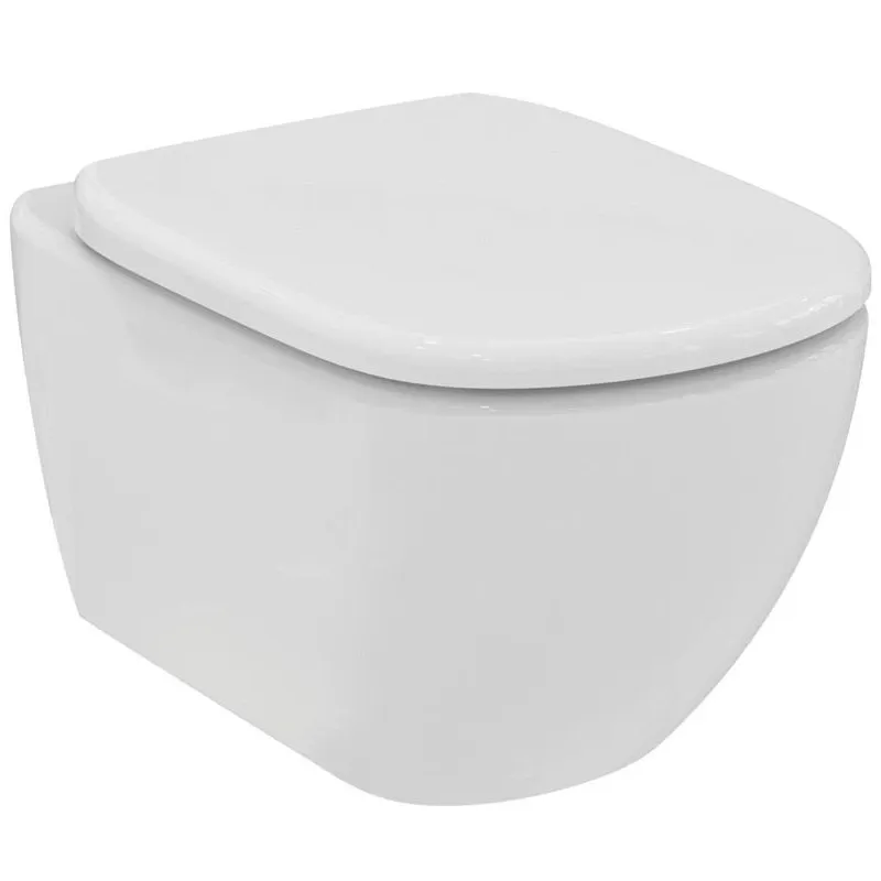 Tualete, pakarināms Ideal Standard Tesi, ar vāku, 365 mm x 535 mm