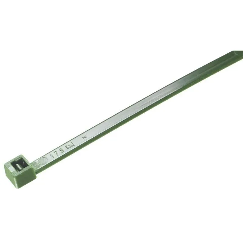 Stiprināšanas siksna Elematic, poliamīds, zaļa, 140 mm x 3.5 mm