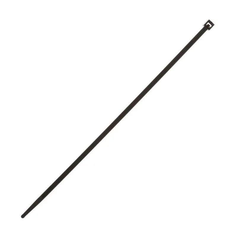 Stiprināšanas siksna Elematic, poliamīds, melna krās., 200 mm x 3.6 mm