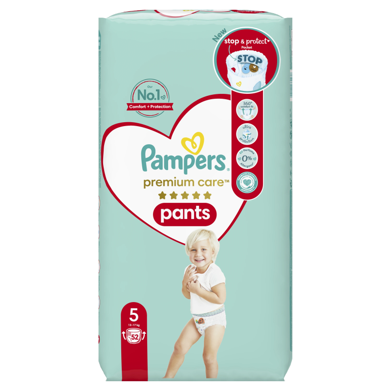 Pampers Premium Care Pants, Izmērs 5, 104 Autiņbiksītes, 12-17kg