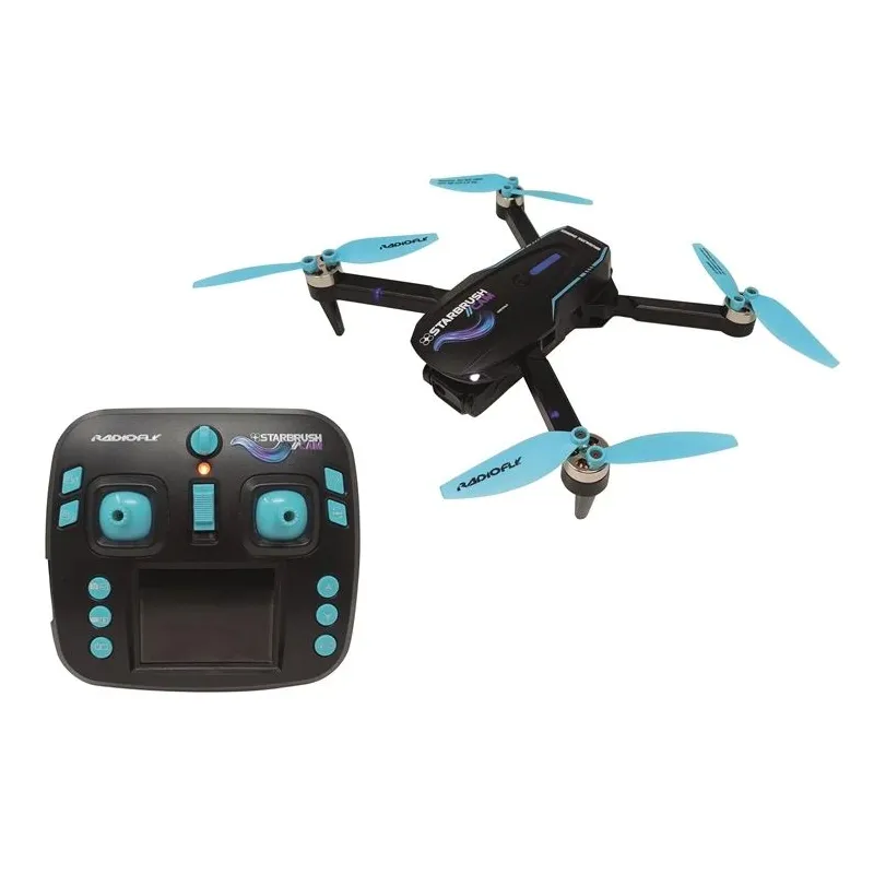 Rotaļu drons Radiofly RC Star Brush Cam 40037, melna-daudzkrāsaina