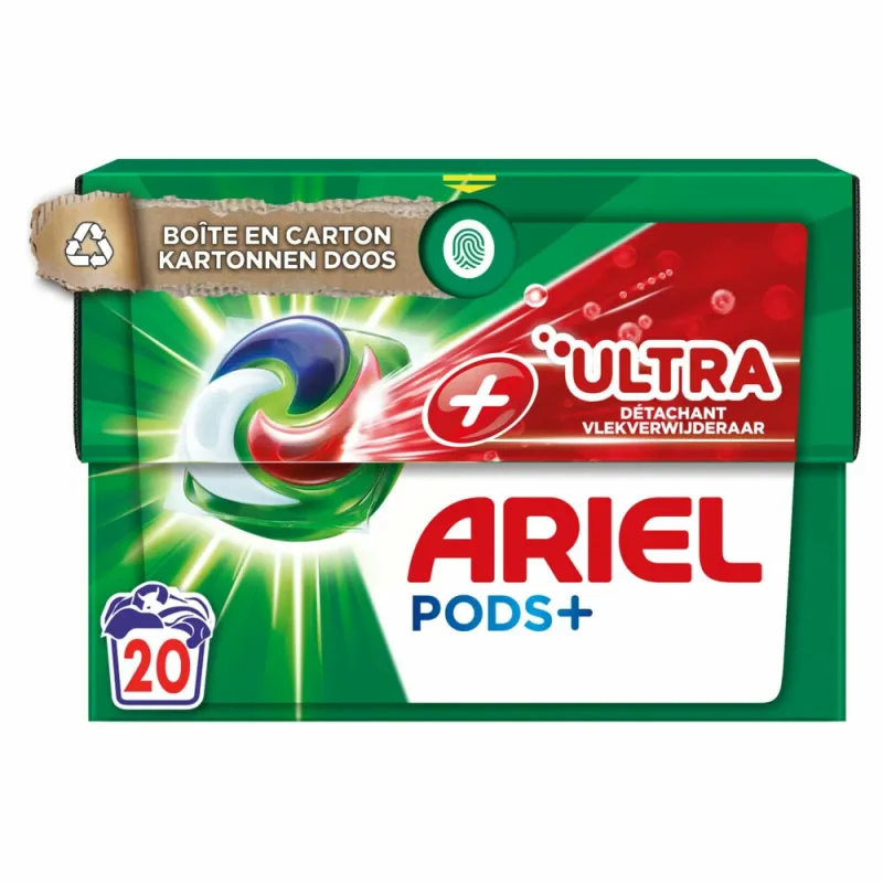 ARIEL All in 1 Ultra Stain Remover veļas mazgāšanas kapsulas 20gab