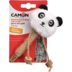 Camon Matatabi un plīša rotaļlieta kaķiem ar džutas virvi,14cm