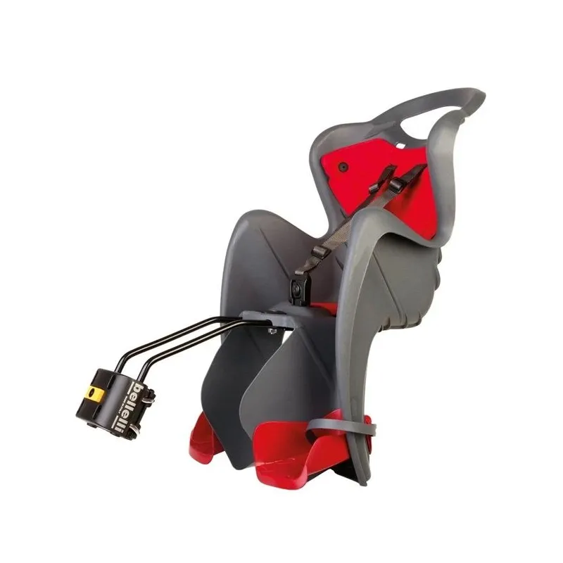 Bērnu sēdeklis velosipēdam Bellelli Mr Foxstandard Multifix MULTIFIX01FXS00002, sarkana, aizmugurē