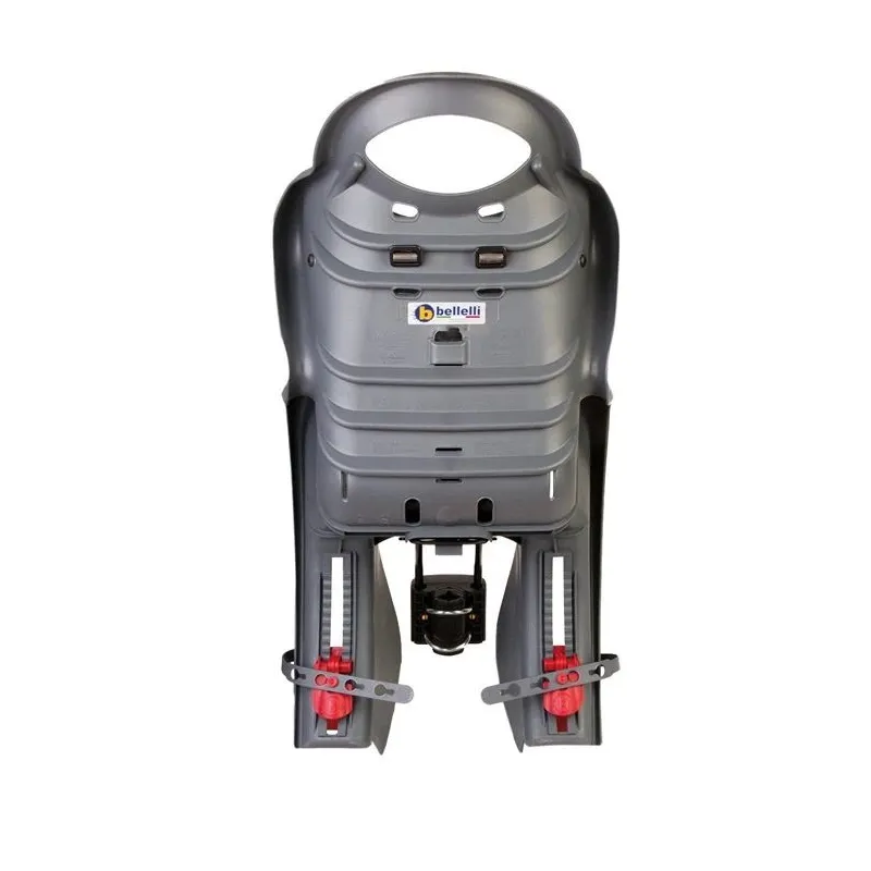 Bērnu sēdeklis velosipēdam Bellelli Mr Foxstandard Multifix MULTIFIX01FXS00002, sarkana, aizmugurē