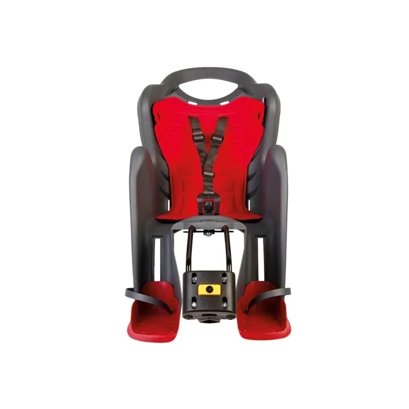Bērnu sēdeklis velosipēdam Bellelli Mr Foxstandard Multifix MULTIFIX01FXS00002, sarkana, aizmugurē