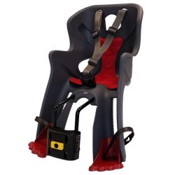 Bērnu sēdeklis velosipēdam Bellelli. pelēka. priekšā