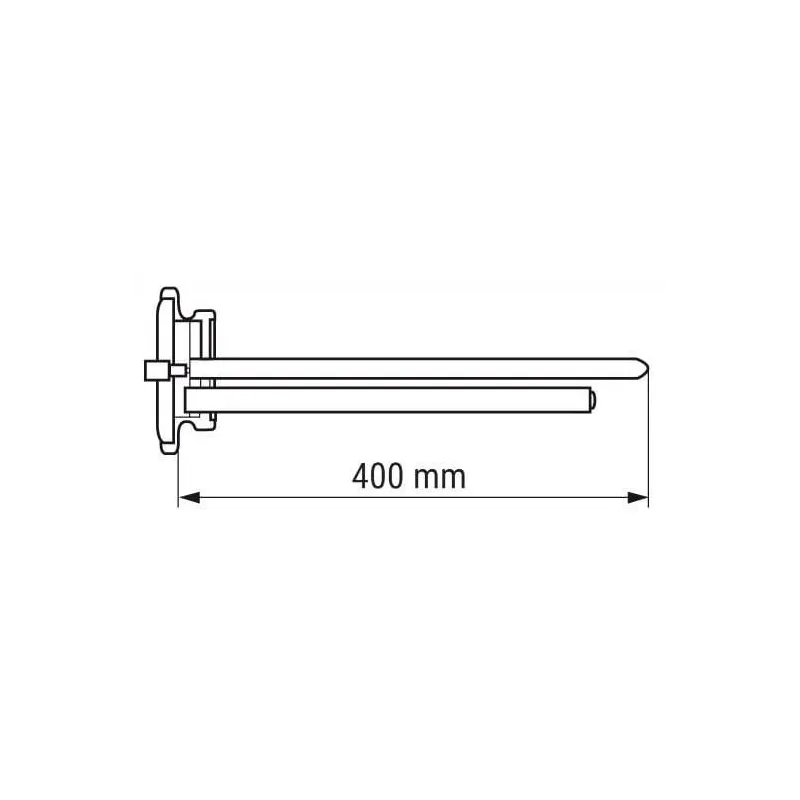 Horizontāls boilera sildelements Gnali Bocia 406 3KW