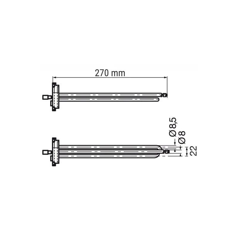 Boilera sildelements Gnali Bocia 420 2KW