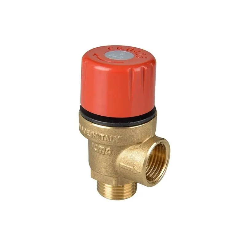 Drošības vārsti ICMA 91242ADAE, 1-2 collas – ārējā vītne-1-2 collas – iekšējā vītne, 2.5 Bar