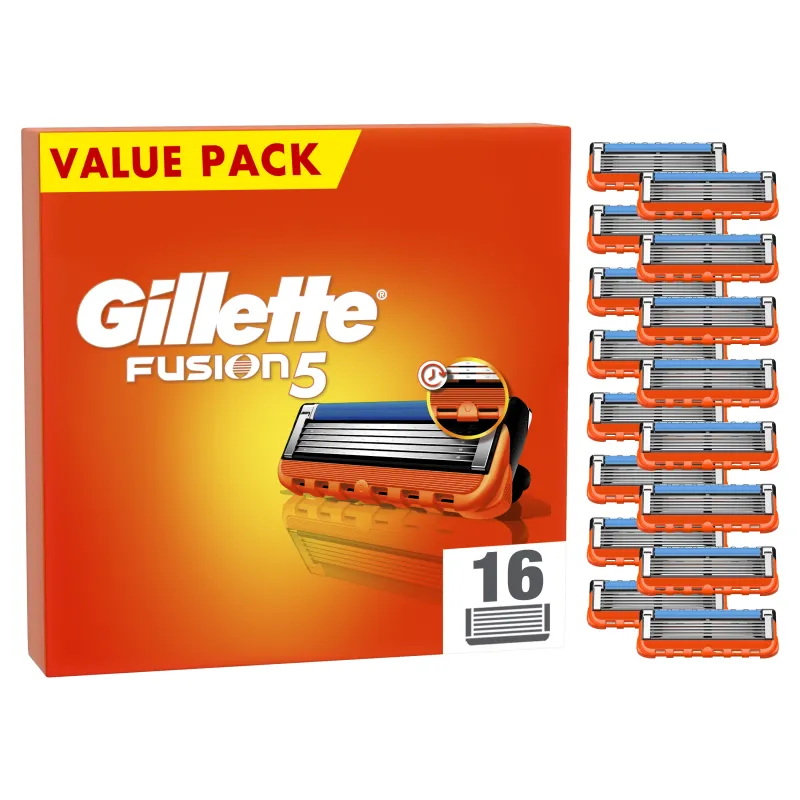Gillette Fusion5 Лезвия Для Mужской Бритвы, 16 Cменных Лезвий