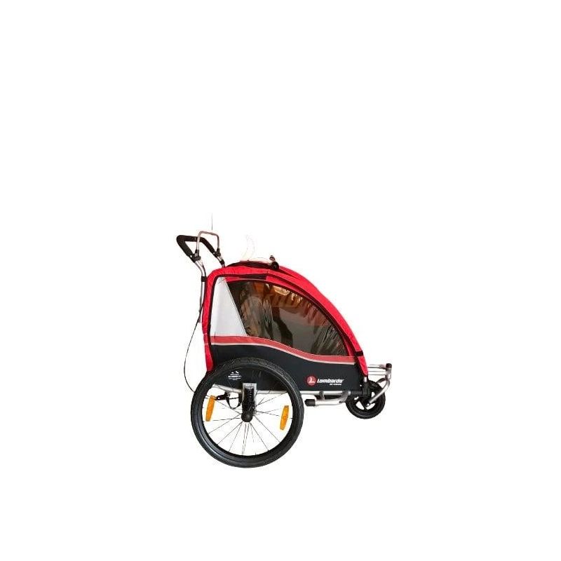 Piekabe Lombardo. poliesters. melna-sarkana