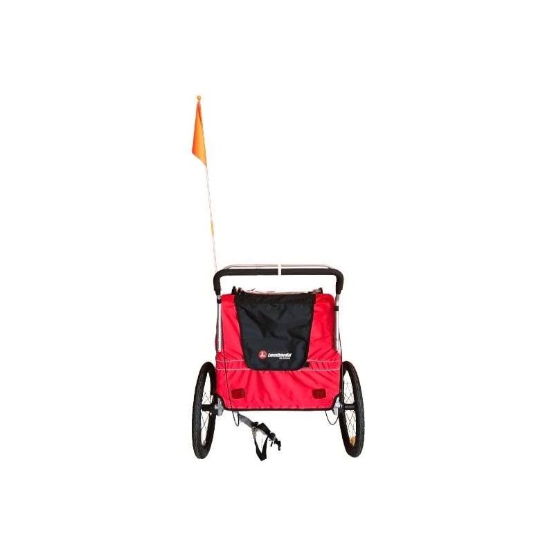 Piekabe Lombardo. poliesters. melna-sarkana