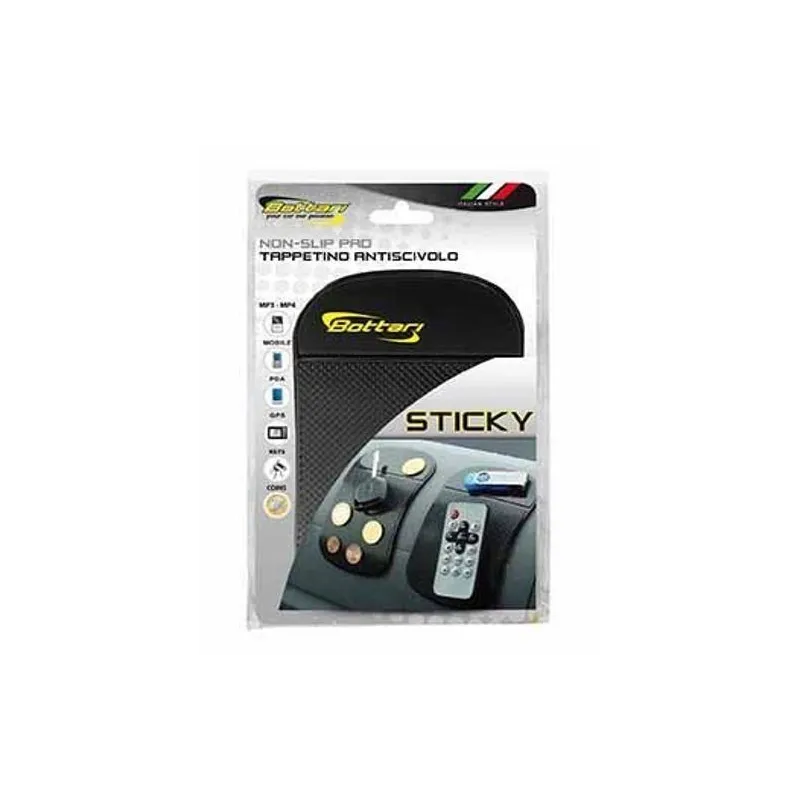 Neslīdošs automašīnas mobilā telefona paklājiņš Bottari Sticky