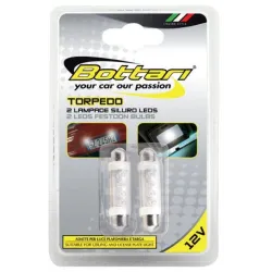 Lemtupės 4 White LED Torpedo. 2 pcs