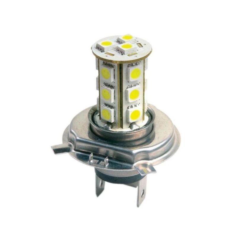 LED spuldze H4 18SMD 5050 balta. 1 gab