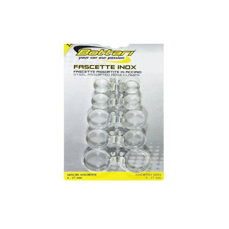 Bottari Steel Assorted Hose Clamps 10pcs
