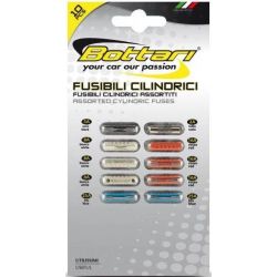 Cilindriskās drošinātāji Bottari. 10 gab