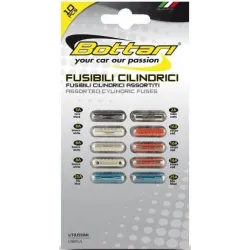 Cilindriskās drošinātāji Bottari. 10 gab