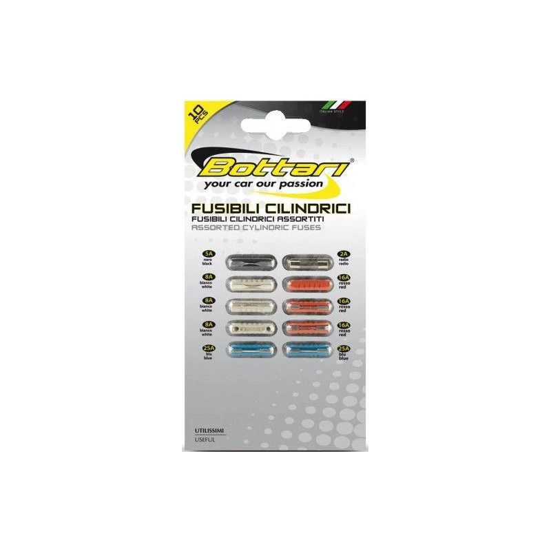 Cilindriskās drošinātāji Bottari. 10 gab