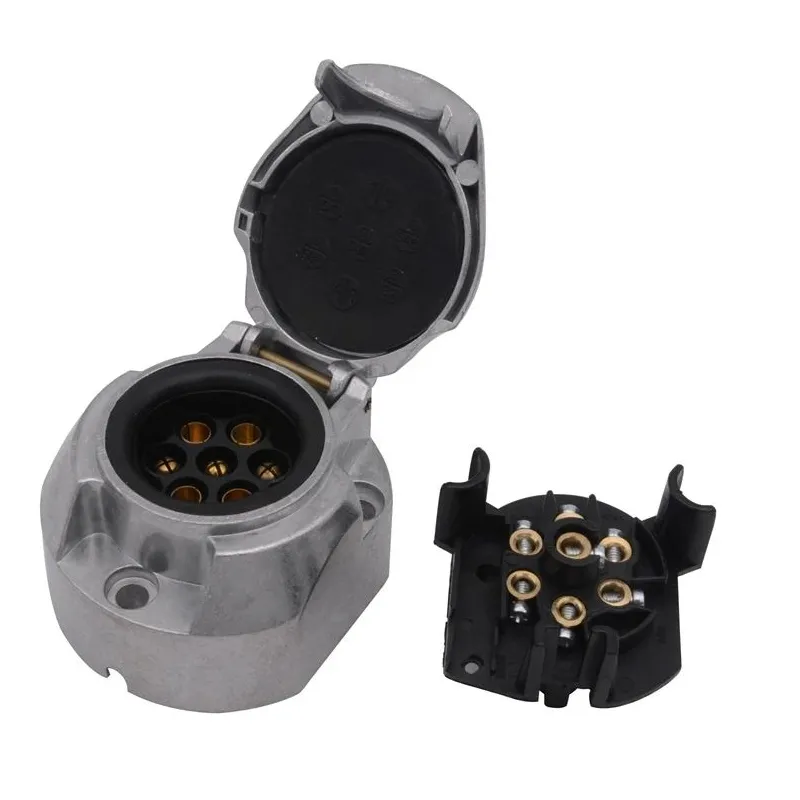 Auto piekabes kontaktdakša Moovit 7P, 6 cm, sudraba krās.