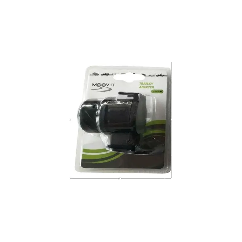 Auto piekabes kontaktdakša Moovit Mini 13-7P, 5 cm, melna krās.