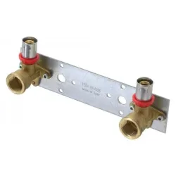 Montāžas plāksne ar presējamām elkoņiem. D16-1-2