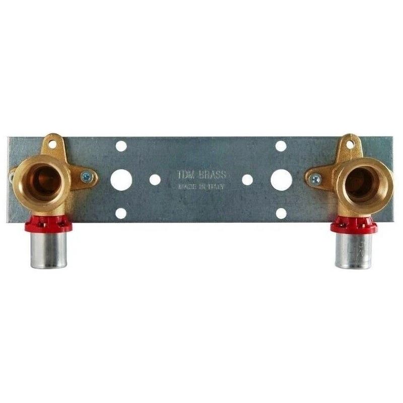 Montāžas plāksne ar presējamām elkoņiem. D20-1-2