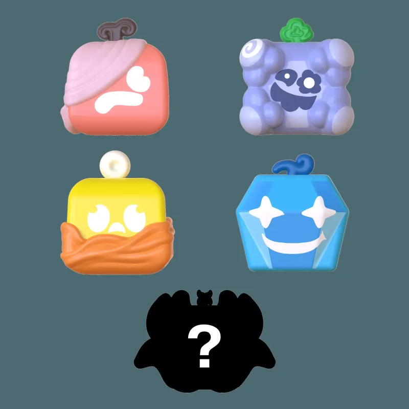 BLOX FRUITS Squishy figūriņa slēgtā iepakojumā