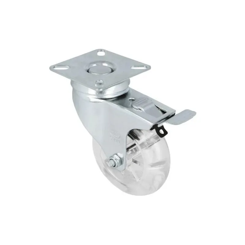 Baldų ratukas D50 23337, 6.9 cm x 1.8 cm, DIA 5 cm, skaidri sp.